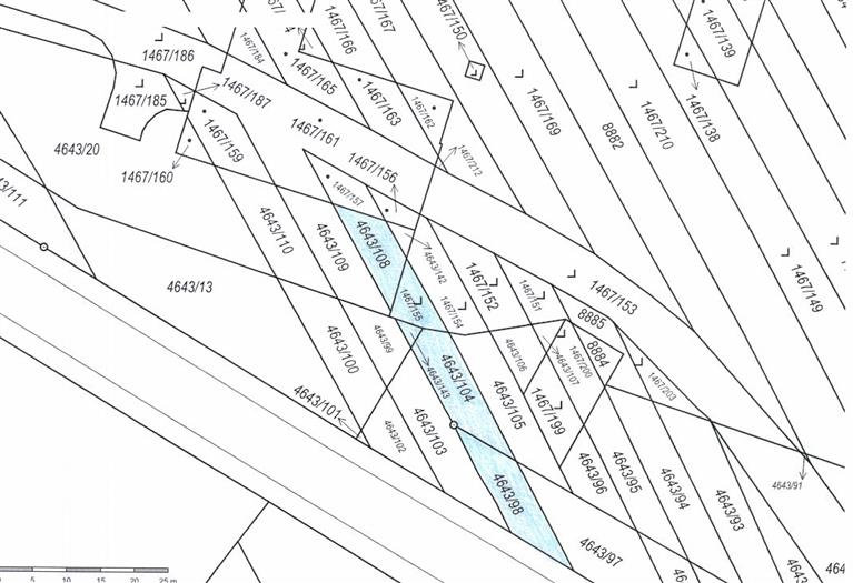 120 EX 20864/09-1248 podíl 1/3 pozemků v k.ú. Veselí-Předměstí, okres Hodonín