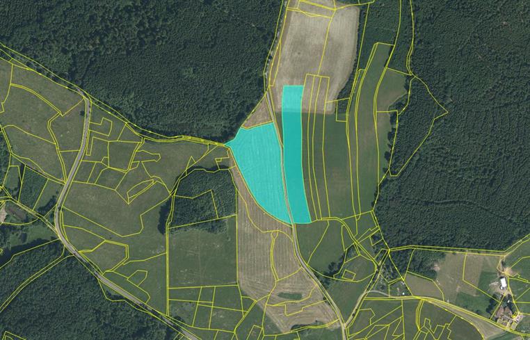 Dražba podílu id. 1/2 na pozemcích v obci Čížkov, okres Plzen-jih